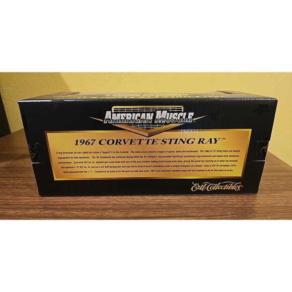 1967 Corvette Sting Ray American Muscle Ertl Collectibles 1:18 Diecast - Picture 4 of 6